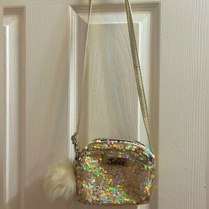 Justice For Girls Gold Crossbody Bag